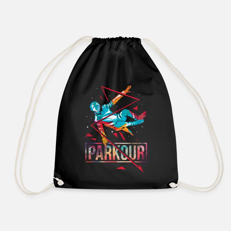 Parkour polygone cadeau - Sac de sport léger - noir