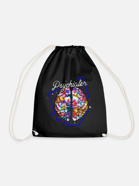 Psychiater Polygon Geschenk - Turnbeutel - Schwarz