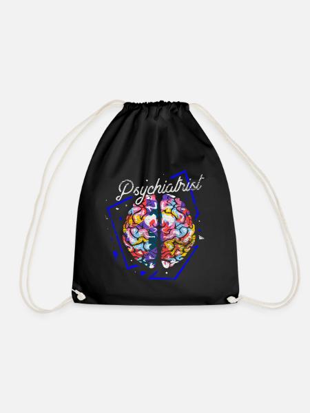 Psychiater Polygon Geschenk - Turnbeutel - Schwarz