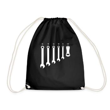 Alcool voiture clé mécanicien - Sac de sport léger - noir - Devant