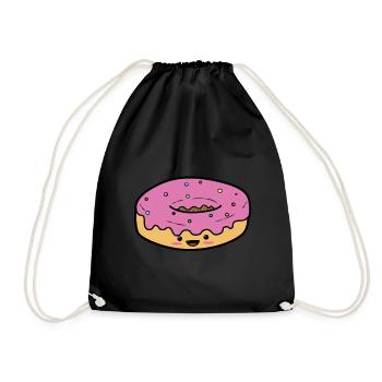 beignet - Sac de sport léger - noir - Devant