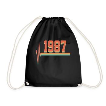 1987 - Sac de sport léger - noir - Devant