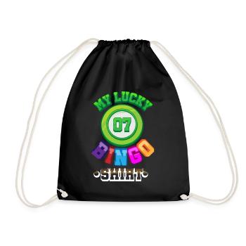 bingo - Drawstring Bag - black - Front