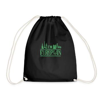Union européenne - Sac de sport léger - noir - Devant