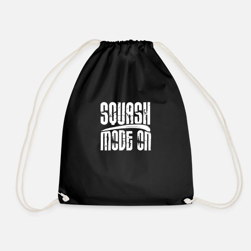 Team Squash Squash Squash Players Squash Game - Drawstring Bag - black