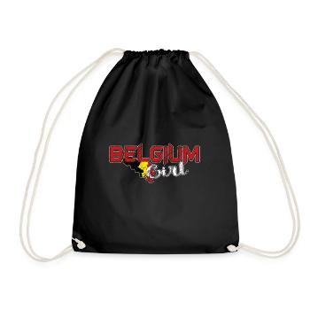 Fille belge - Sac de sport léger - noir - Devant