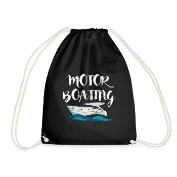 Bateau bateau voile marine marine - Sac de sport léger - noir - Devant