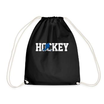 Eishockey Eishockey - Turnbeutel - Schwarz - Vorne