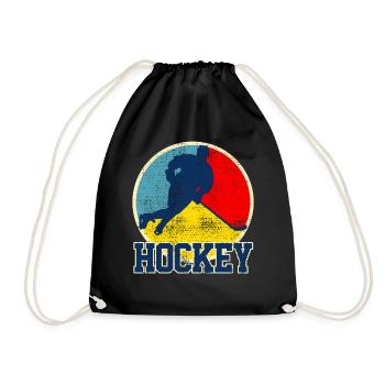 Eishockey Eishockey Eishockey - Turnbeutel - Schwarz - Vorne