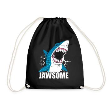Requin requin - Sac de sport léger - noir - Devant