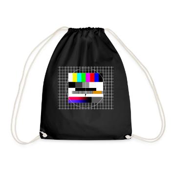 Télévision Photo d’essai 90 Fête des années 80 Retro 90s - Sac de sport léger - noir - Devant