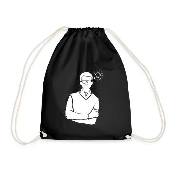 Genius - Drawstring Bag - black - Front