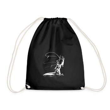 Angler - Drawstring Bag - black - Front