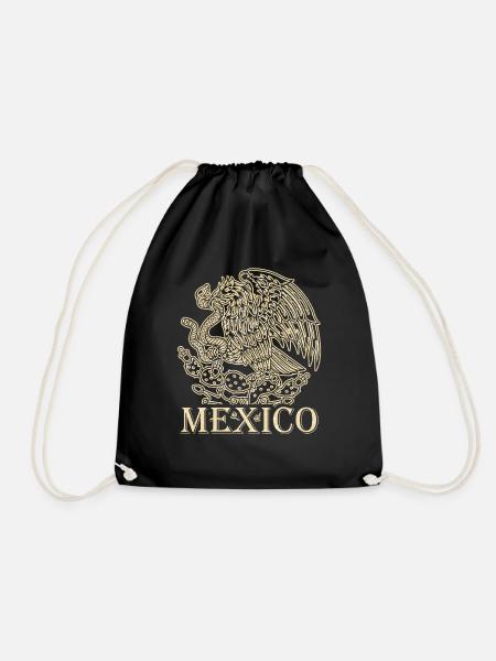 Mexiko Wappen - Turnbeutel - Schwarz