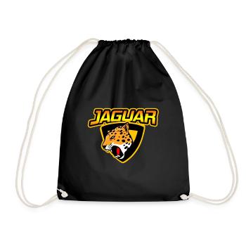 Jaguar Wappen - Turnbeutel - Schwarz - Vorne