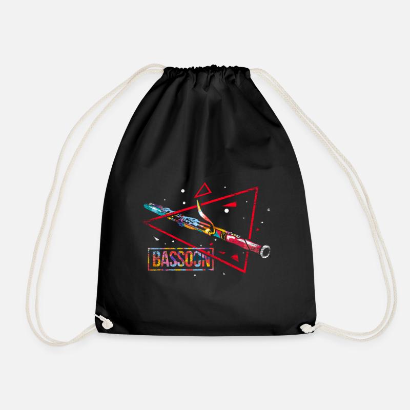 Basson cadeau polygone - Sac de sport léger - noir