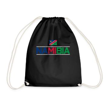 Namibia - Drawstring Bag - black - Front