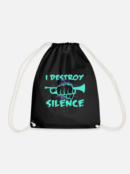 Trumpet - Drawstring Bag - black