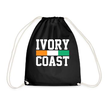 côte-d'Ivoire - Sac de sport léger - noir - Devant