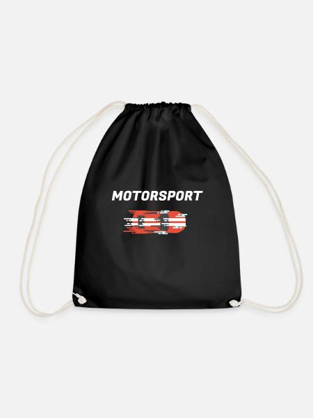 Motorsport race track - Drawstring Bag - black