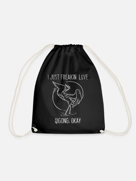 Qigong - Drawstring Bag - black