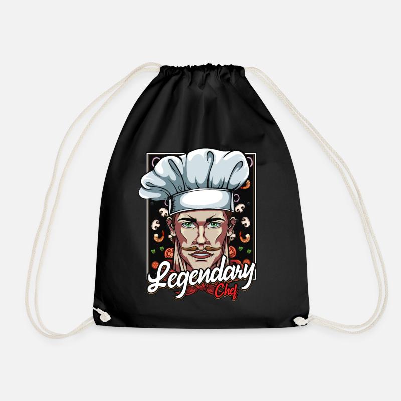 Chefkoch Küchenchef Kochkunst Kochen Geschenkidee - Turnbeutel - Schwarz