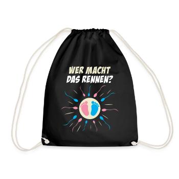 Party Grossesse cadeau parents La course - Sac de sport léger - noir - Devant