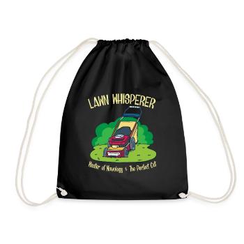 Cadeau de tondeuse à gazon jardinier - Sac de sport léger - noir - Devant