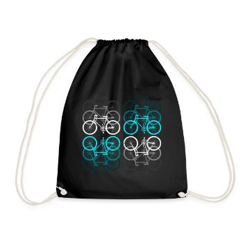 Vélo vélo rétro look - Sac de sport léger - noir - Devant