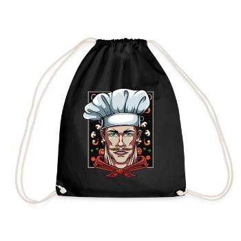 Chef Chef Chef Chefs Restaurant Cooking - Drawstring Bag - black - Front