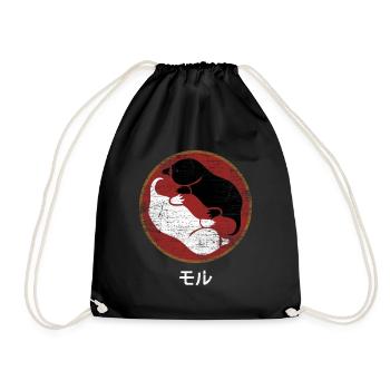 mole - Drawstring Bag - black - Front