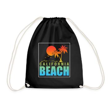 California Beach - Turnbeutel - Schwarz - Vorne