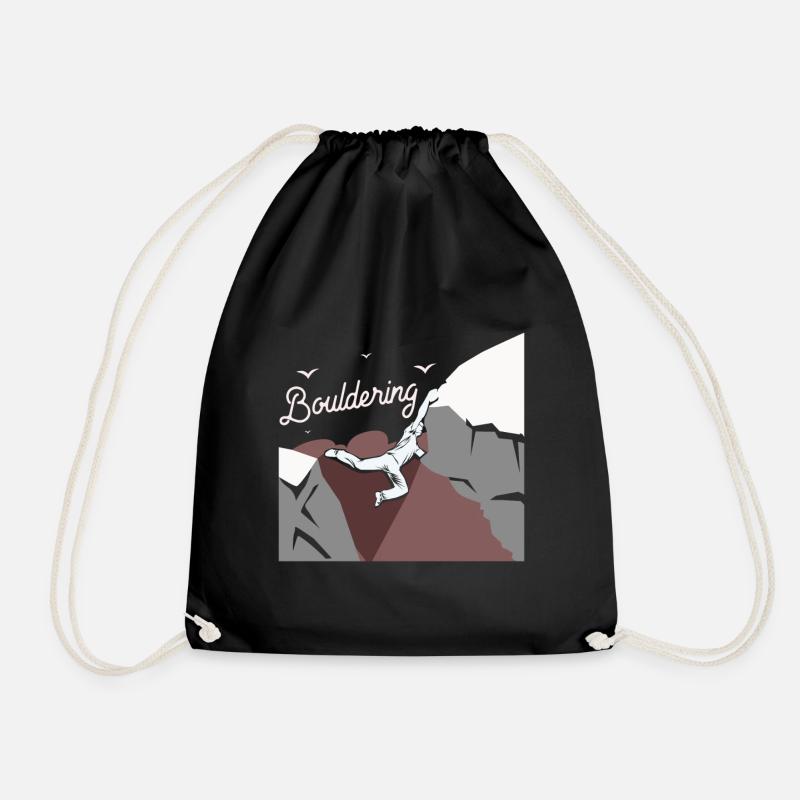 Bouldern - Turnbeutel - Schwarz
