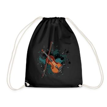 Violin - Drawstring Bag - black - Front