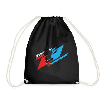 pétanque - Drawstring Bag - black - Front