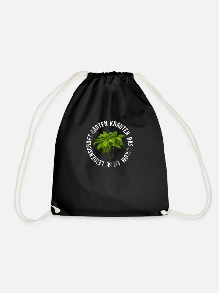 Garten Kräuter Liebe - Turnbeutel - Schwarz