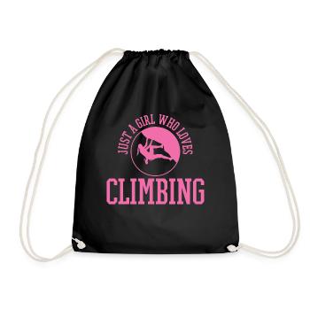 Climb - Drawstring Bag - black - Front