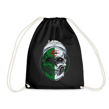Algeria - Drawstring Bag - black - Front