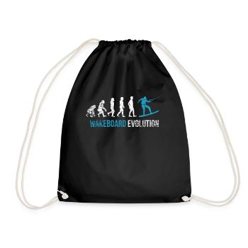 Evolution wakeboarder - Drawstring Bag - black - Front