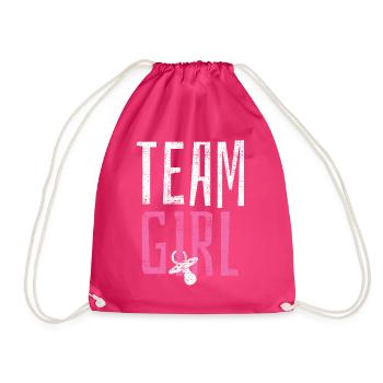 Gender Reveal - Turnbeutel - Fuchsia - Vorne