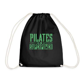 Pilates - Drawstring Bag - black - Front