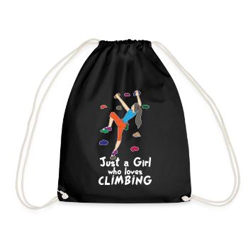 Cadeau d'escalade escalade escalade escalade gym - Sac de sport léger - noir - Devant