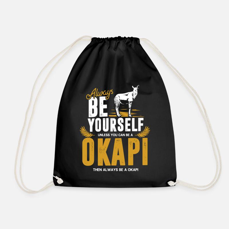 Okapi - Turnbeutel - Schwarz