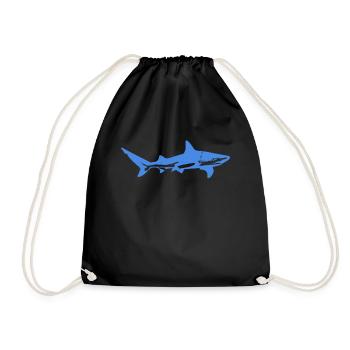 Blue Shark - Turnbeutel - Schwarz - Vorne