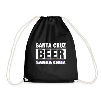 Santa Cruz Bier - Turnbeutel - Schwarz - Vorne