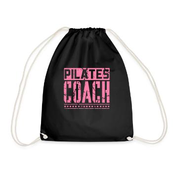 Pilates Trainer - Drawstring Bag - black - Front
