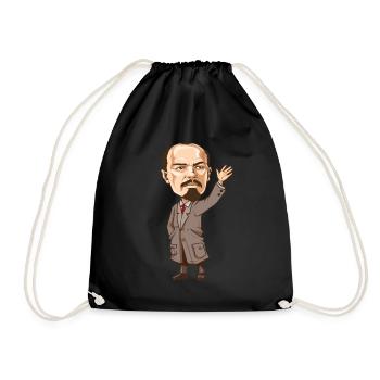 Vladimir Lenin - Turnbeutel - Schwarz - Vorne