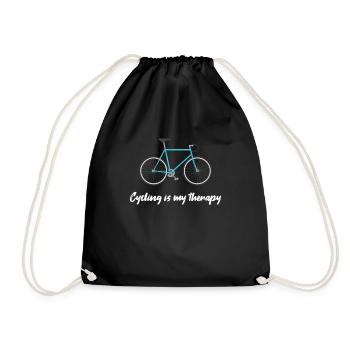 Bicycle Cycling Cycling - Drawstring Bag - black - Front