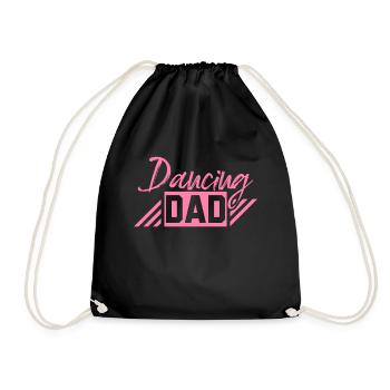 Dancing Daddy - Drawstring Bag - black - Front