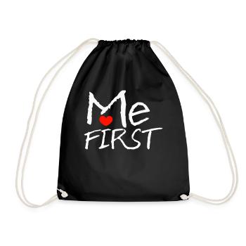 self-love - Drawstring Bag - black - Front